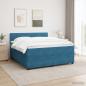 Preview: Boxspringbett mit Matratze mit Kopfteil Blau 180 x 200 cm Samt