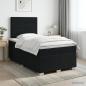 Preview: ARDEBO.de - Boxspringbett mit Matratze Schwarz 120 x 190 cm Stoff