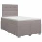 Preview: Boxspringbett mit Matratze Taupe 120 x 190 cm Stoff
