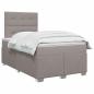 Preview: Boxspringbett mit Matratze Taupe 120 x 190 cm Stoff