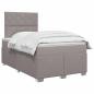 Preview: Boxspringbett mit Matratze Taupe 120 x 190 cm Stoff