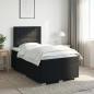 Preview: ARDEBO.de - Boxspringbett mit Matratze Schwarz 120 x 200 cm Stoff