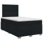 Preview: Boxspringbett mit Matratze Schwarz 120 x 200 cm Stoff