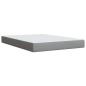 Preview: Boxspringbett mit Matratze Hellgrau 160 x 200 cm Stoff