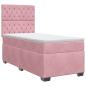 Preview: Boxspringbett mit Matratze mit Kopfteil Rosa 80 x 200 cm Samt