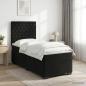 Preview: ARDEBO.de - Boxspringbett mit Matratze Schwarz 100 x 200 cm Samt
