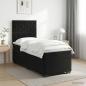 Preview: ARDEBO.de - Boxspringbett mit Matratze Schwarz 100 x 200 cm Samt