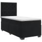 Preview: Boxspringbett mit Matratze Schwarz 100 x 200 cm Samt