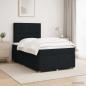 Preview: ARDEBO.de - Boxspringbett mit Matratze Schwarz 120 x 190 cm Stoff