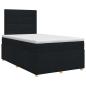 Preview: Boxspringbett mit Matratze Schwarz 120 x 200 cm Stoff