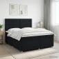 Preview: ARDEBO.de - Boxspringbett mit Matratze Schwarz 180 x 200 cm Stoff