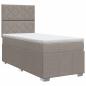 Preview: Boxspringbett mit Matratze Taupe 100 x 200 cm Stoff