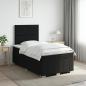 Preview: ARDEBO.de - Boxspringbett mit Matratze Schwarz 120 x 190 cm Stoff