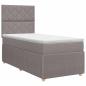 Preview: Boxspringbett mit Matratze mit Kopfteil Taupe 80 x 200 cm Stoff