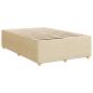Preview: Boxspringbett mit Matratze mit Kopfteil Creme 90 x 200 cm Stoff