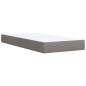 Preview: Boxspringbett mit Matratze Taupe 100 x 200 cm Stoff
