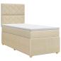 Preview: Boxspringbett mit Matratze Creme 100 x 200 cm Stoff