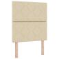 Preview: Boxspringbett mit Matratze mit Kopfteil Blau 100 x 200 cm Stoff