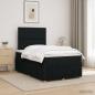 Preview: ARDEBO.de - Boxspringbett mit Matratze Schwarz 120 x 190 cm Stoff