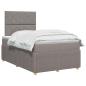 Preview: Boxspringbett mit Matratze Taupe 120 x 190 cm Stoff