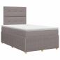 Preview: Boxspringbett mit Matratze Taupe 120 x 200 cm Stoff