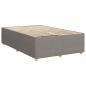 Preview: Boxspringbett mit Matratze Taupe 120 x 200 cm Stoff
