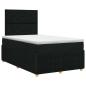 Preview: Boxspringbett mit Matratze Schwarz 120 x 200 cm Stoff