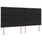 Preview: Boxspringbett mit Matratze Schwarz 200 x 200 cm Samt