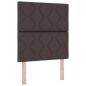 Preview: Boxspringbett mit Matratze Dunkelbraun 80 x 200 cm Stoff