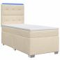 Preview: Boxspringbett mit Matratze Creme 100 x 200 cm Stoff