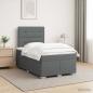 Preview: Boxspringbett mit Matratze Dunkelgrau 120 x 190 cm Stoff