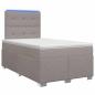 Preview: Boxspringbett mit Matratze Taupe 120 x 190 cm Stoff