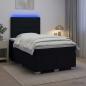 Preview: Boxspringbett mit Matratze Schwarz 120 x 200 cm Stoff