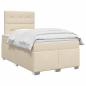 Preview: Boxspringbett mit Matratze Creme 120 x 200 cm Stoff