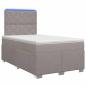 Preview: Boxspringbett mit Matratze Taupe 120 x 200 cm Stoff
