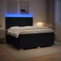 Preview: Boxspringbett mit Matratze Schwarz 140 x 200 cm Stoff