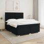 Preview: Boxspringbett mit Matratze Schwarz 140 x 200 cm Stoff