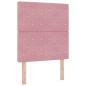 Preview: Boxspringbett mit Matratze mit Kopfteil Rosa 80 x 200 cm Samt