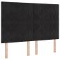 Preview: Boxspringbett mit Matratze Schwarz 160 x 200 cm Samt