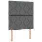 Preview: Boxspringbett mit Matratze Dunkelgrau 80 x 200 cm Stoff