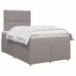 Preview: Boxspringbett mit Matratze Taupe 120 x 190 cm Stoff