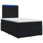 Preview: Boxspringbett mit Matratze Schwarz 120 x 200 cm Stoff