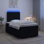 Preview: Boxspringbett mit Matratze Schwarz 120 x 200 cm Stoff