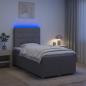Preview: Boxspringbett mit Matratze Taupe 120 x 200 cm Stoff