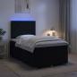Preview: Boxspringbett mit Matratze Schwarz 120 x 200 cm Stoff
