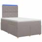 Preview: Boxspringbett mit Matratze Taupe 120 x 200 cm Stoff