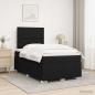 Preview: LED Boxspringbett mit Matratze Schwarz 120 x 190 cm Stoff