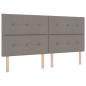 Preview: LED Boxspringbett mit Matratze Taupe 200 x 200 cm Stoff