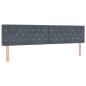 Preview: Ottoman Bett mit Matratze Dunkelgrau 200 x 200 cm Samt