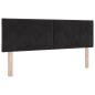 Preview: Ottoman Bett mit Matratze mit Kopfteil 2 Stk. Schwarz Samt